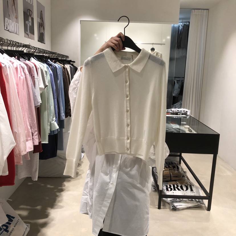 BROT韓國直郵女裝新品26春夏熱賣人氣真品休閑針織衫開衫BROT針織衫
