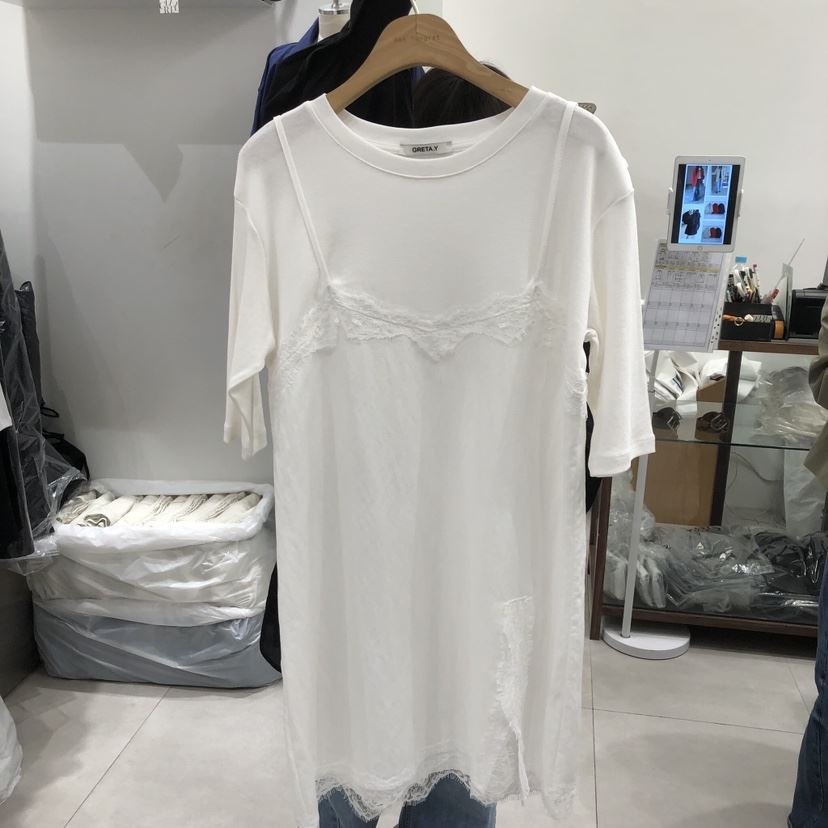 ANN MARGRET東大門代購女裝新款時尚連衣裙假兩件GRETA.Y連衣裙