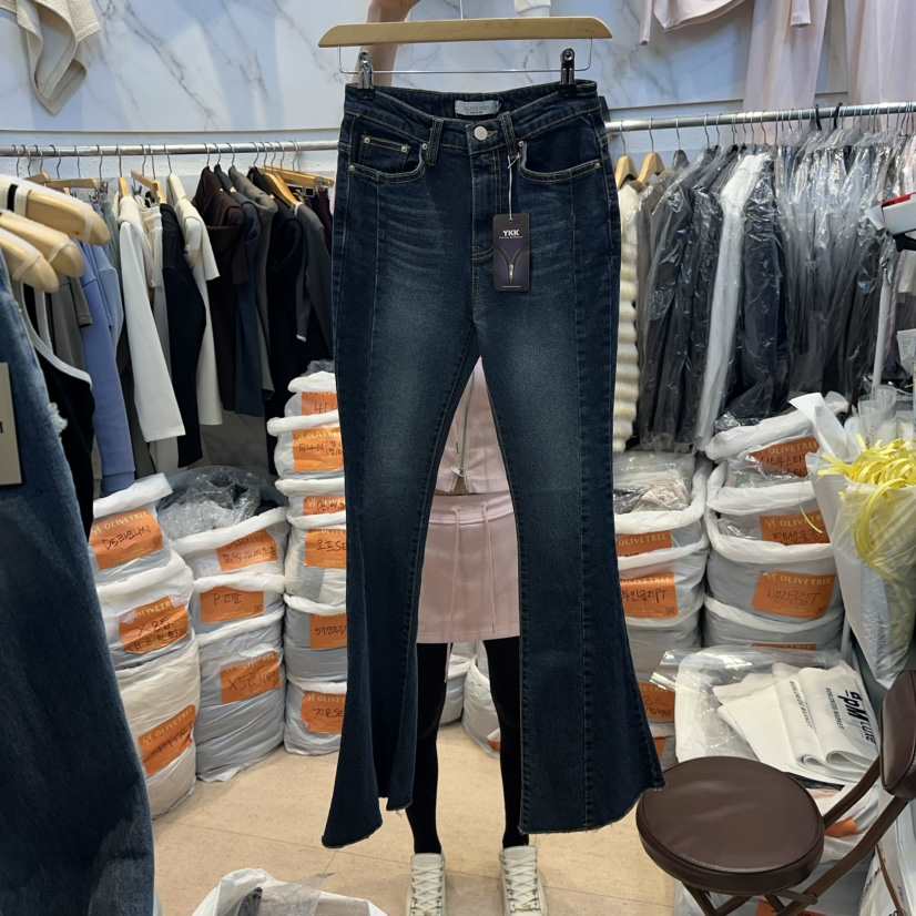 OLIVE TrEE東大門實拍女士新品職業休閑26春夏人氣牛仔褲OLIVE TrEE牛仔褲