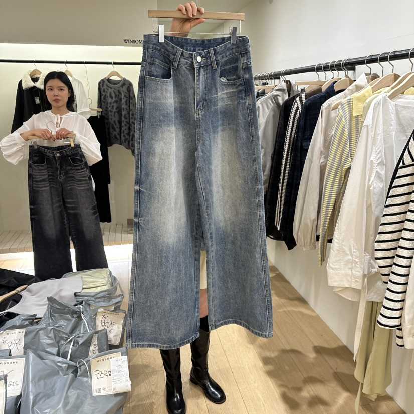 WINSOME韓國代購女士新品人氣職業真品休閑時尚26春夏牛仔褲WINSOME牛仔褲