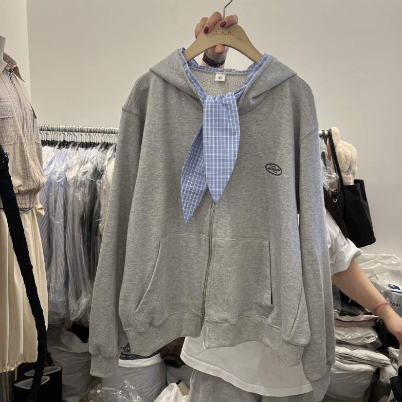 TAN&amp;COMO東大門直郵女士新款人氣時尚推薦休閑夾克圍巾tan-COMO夾克