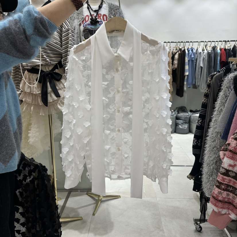 JENNY 1976東大門代購女士新款休閑26春夏真品襯衫蕾絲衫JENNY 1976襯衫/蕾絲衫