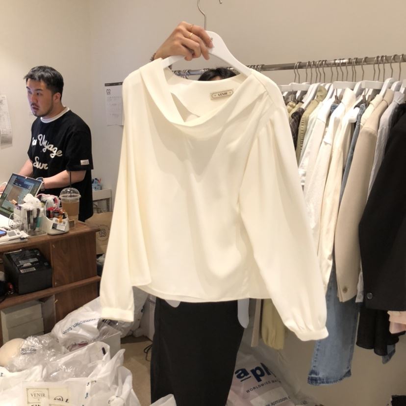 VENIR-a韓國代購女士新品人氣真品推薦職業休閑襯衫蕾絲衫VENIR-a襯衫/蕾絲衫