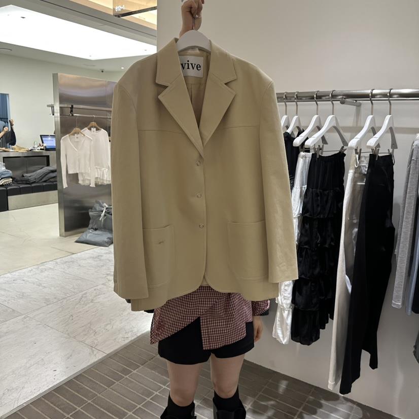 VIVE韓國代購女裝新品推薦真品休閑26春夏職業時尚人氣夾克VIVE夾克