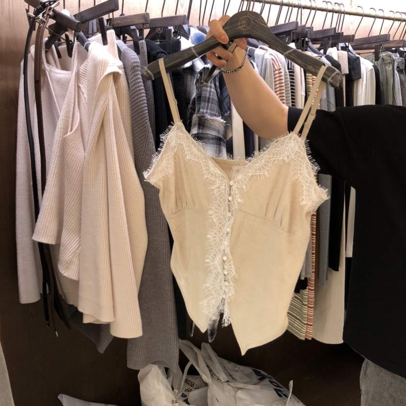 VIRKIN韓國直郵女士新款職業熱賣休閑時尚推薦真品吊帶背心VIRKIN吊帶/背心