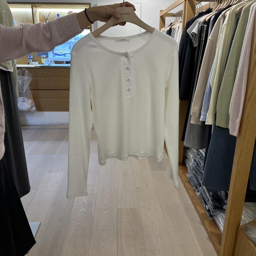 ROUNDER韓國直郵女裝新品推薦人氣時尚休閑26春夏長袖T恤ROUNDER長袖T恤