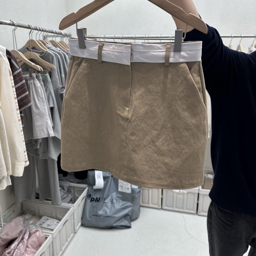 HUMMING BIRD韓國代購女士新品人氣休閑真品熱賣短裙腰帶HUMMING BIRD短裙