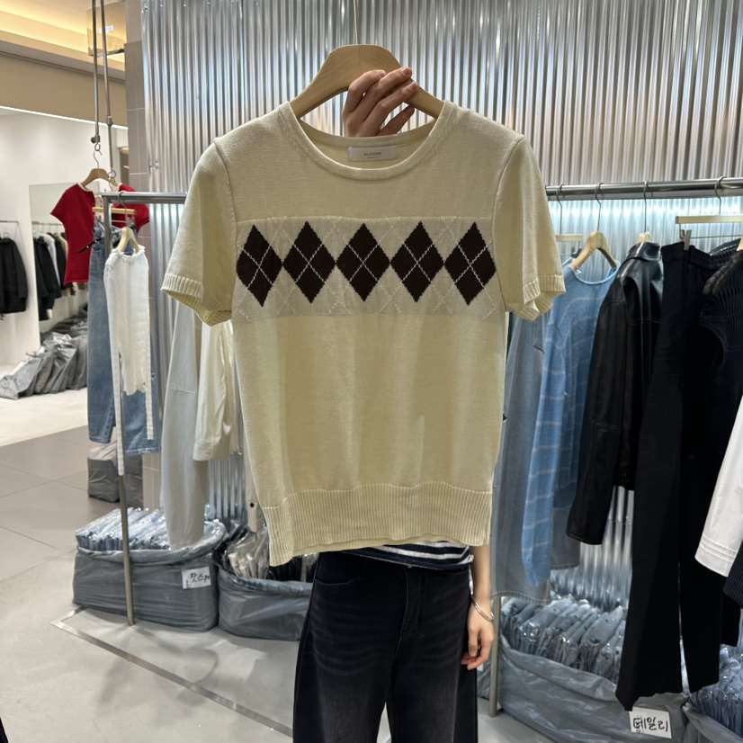 ALEGRE韓國代購女裝新品26春夏時尚真品休閑推薦職業針織衫ALEGRE針織衫