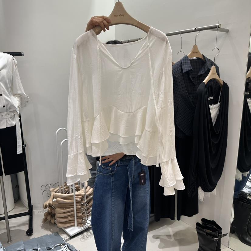 RENDER東大門直郵女裝新款休閑職業時尚人氣真品襯衫蕾絲衫RENDER襯衫/蕾絲衫