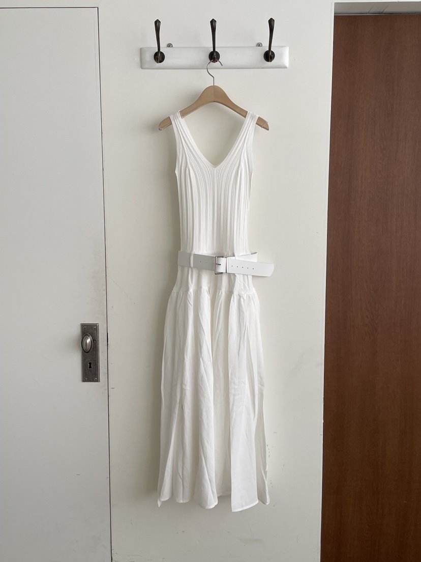 JOURNEY東大門直郵女士新品休閑26春夏熱賣連衣裙含腰帶羅紋JOURNEY連衣裙