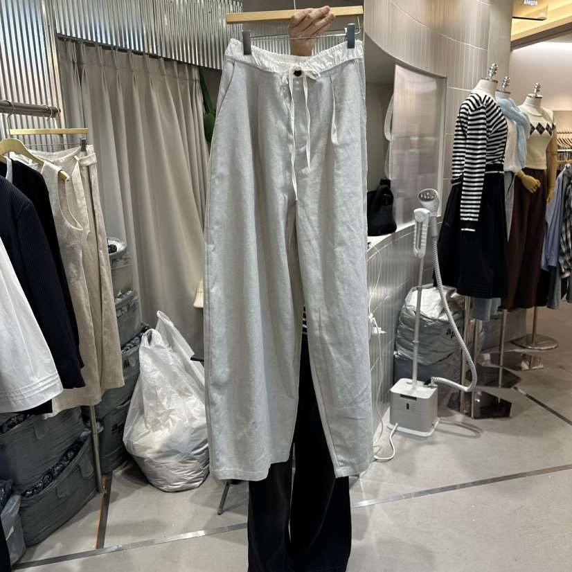 ALEGRE東大門實拍女士新款真品推薦時尚職業休閑休閑褲腰帶ALEGRE休閑褲