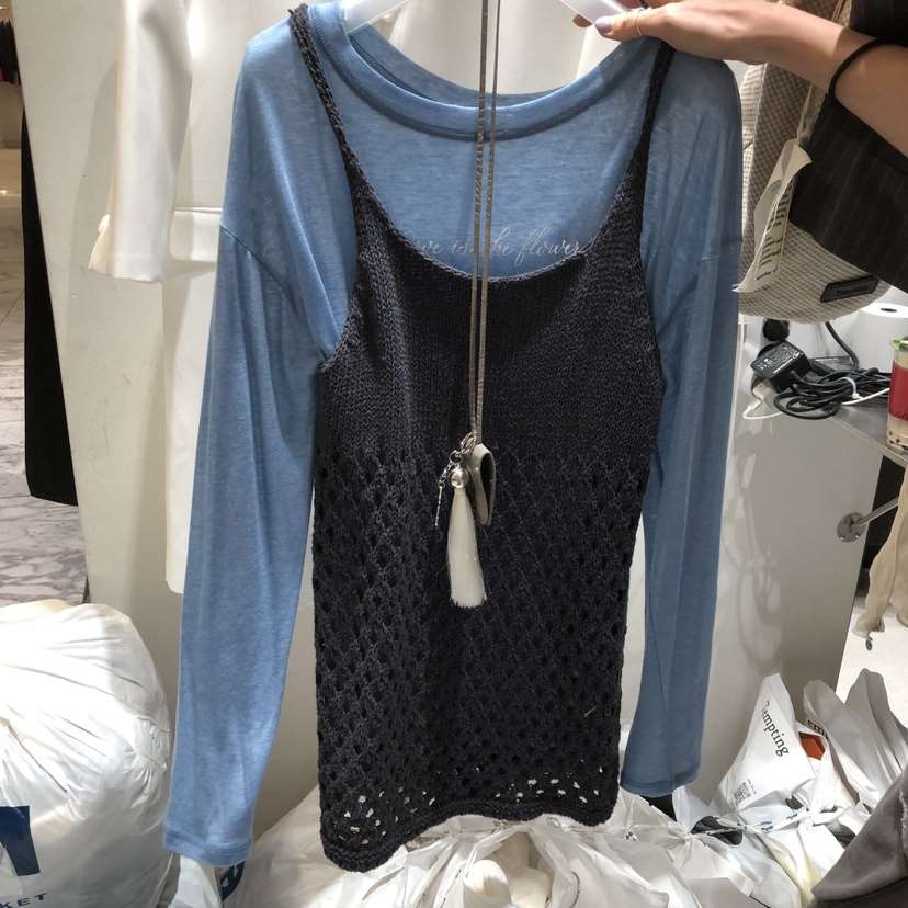 TEMPTING韓國代購女裝新品職業時尚真品連衣裙不含內搭網眼TEMPTING連衣裙