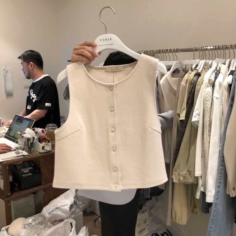 VENIR-a東大門直郵女士新款休閑職業推薦人氣26春夏馬甲VENIR-a馬甲