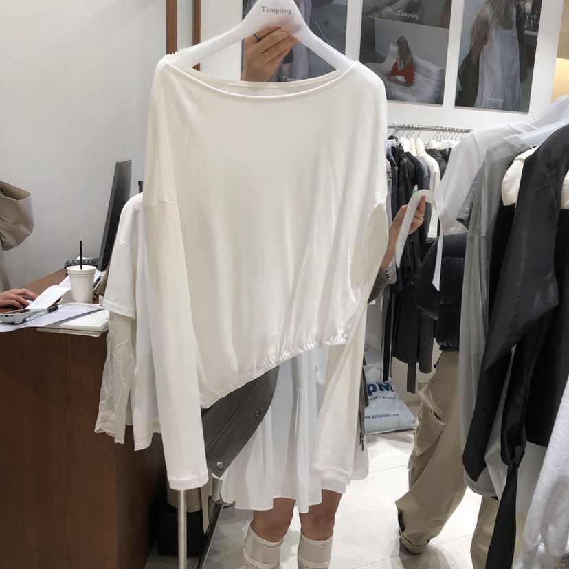 TEMPTING韓國代購女士新款真品推薦熱賣時尚休閑職業長袖T恤TEMPTING長袖T恤