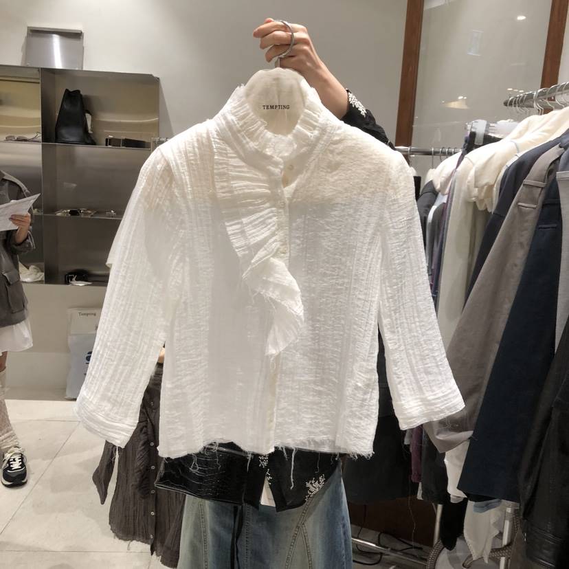 TEMPTING東大門代購女裝新品時尚熱賣推薦真品襯衫蕾絲衫TEMPTING襯衫/蕾絲衫