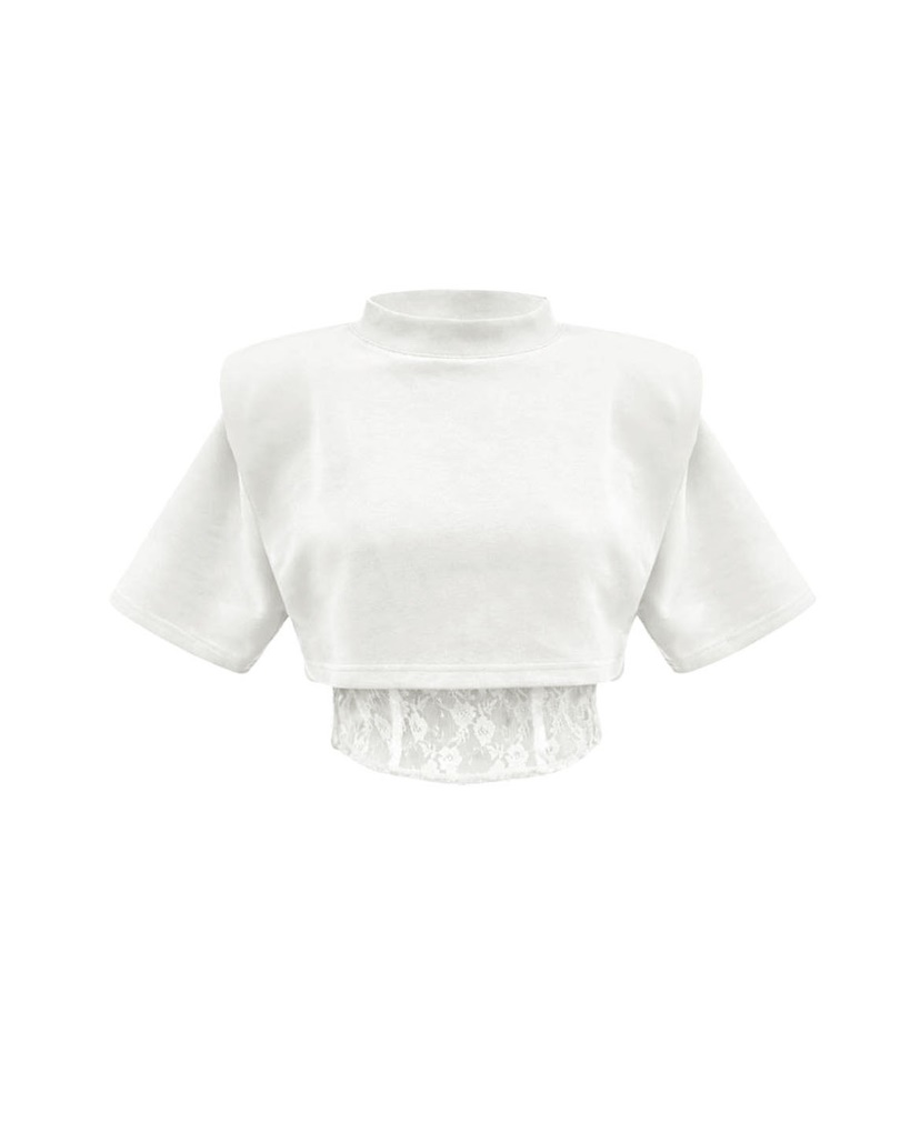 MURREN東大門實拍女裝新款時尚人氣休閑真品熱賣推薦T恤蕾絲MURRENT恤