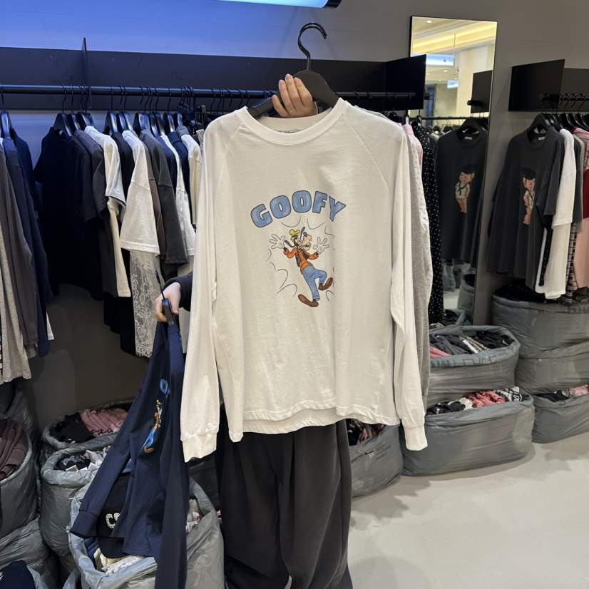 CREDITO東大門直郵女士新品職業熱賣時尚人氣26春夏長袖T恤CREDITO長袖T恤