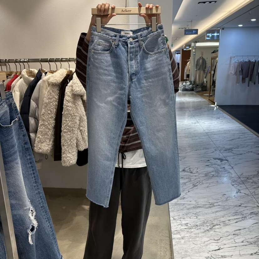 ACKER東大門直郵女士新品熱賣推薦26春夏真品休閑時尚牛仔褲ACKER牛仔褲