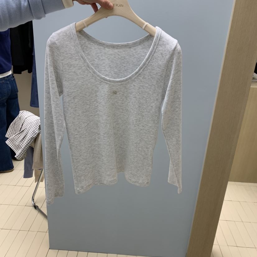 THEPLAN東大門實拍女士新品休閑時尚人氣推薦熱賣長袖T恤THE PLAN長袖T恤
