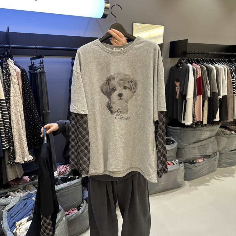 CREDITO東大門代購女士新品時尚熱賣推薦人氣26春夏襯衫蕾絲衫CREDITO襯衫/蕾絲衫