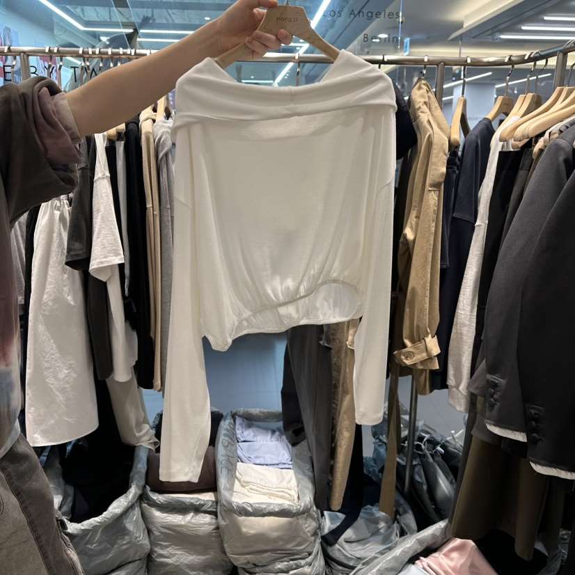 HONG.U東大門直郵女士新品26春夏時尚人氣熱賣職業長袖T恤HONG.U長袖T恤