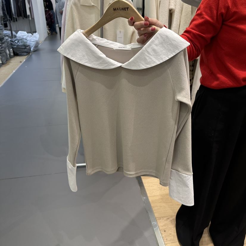 M.G.N韓國直郵女裝新款職業真品推薦時尚熱賣人氣長袖T恤MAGNET長袖T恤