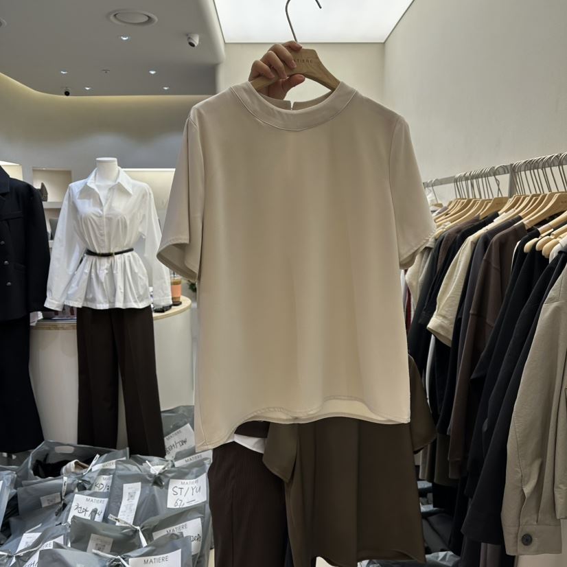 MATIERE韓國代購女裝新款休閑熱賣推薦時尚26春夏襯衫蕾絲衫MATIERE襯衫/蕾絲衫