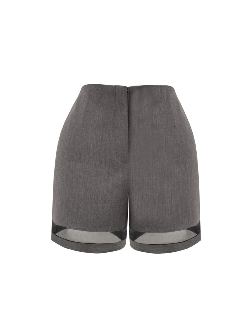 MURREN韓國代購女士新款時尚休閑真品推薦26春夏短褲透明MURREN短褲