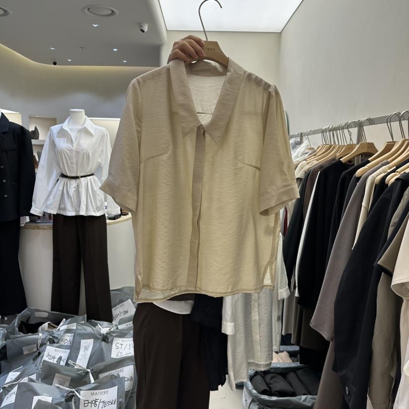 MATIERE東大門直郵女士新款人氣休閑時尚熱賣26春夏襯衫蕾絲衫MATIERE襯衫/蕾絲衫