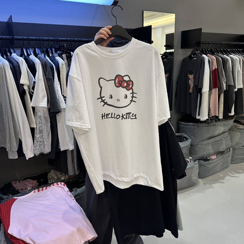 CREDITO韓國直郵女士新款職業26春夏時尚熱賣真品休閑T恤CREDITOT恤