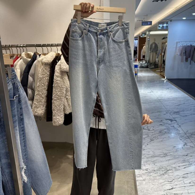 ACKER韓國代購女裝新款26春夏休閑熱賣時尚人氣真品牛仔褲ACKER牛仔褲