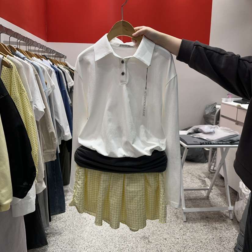 ATPZ東大門實拍女士新款職業時尚真品推薦26春夏連衣裙格紋ATTENTION PLEAES連衣裙