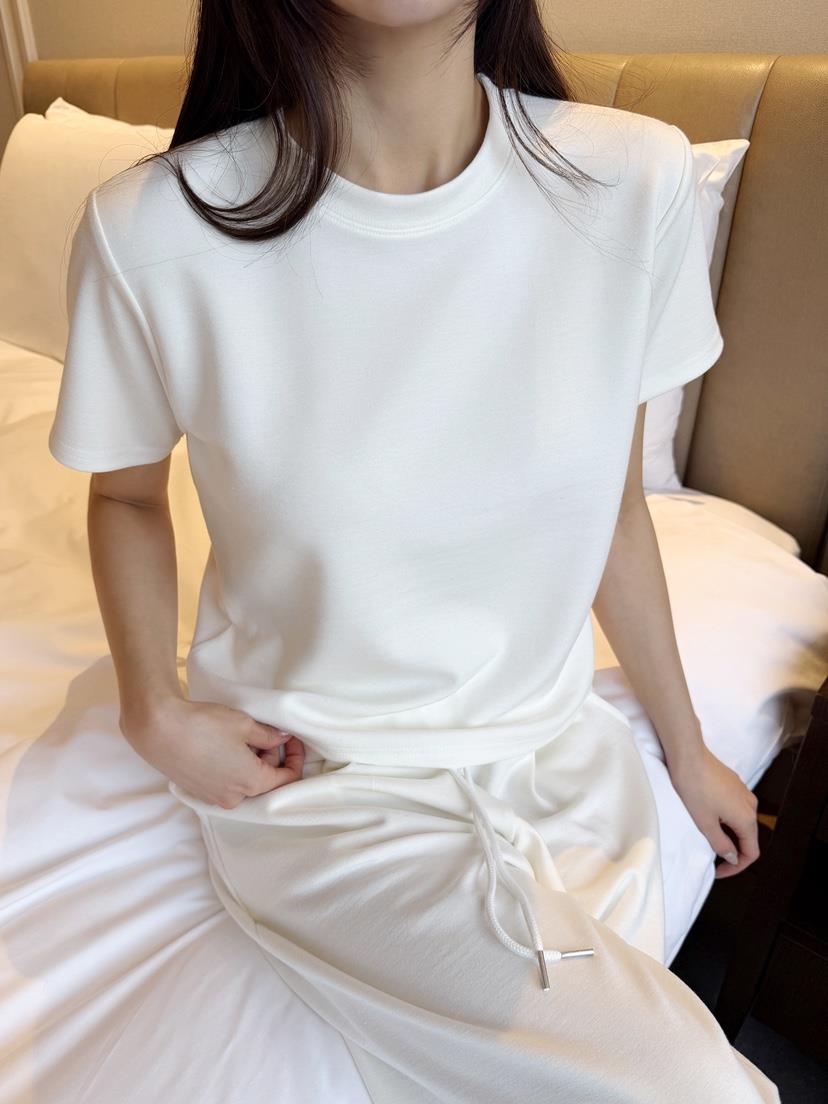 CLOTH韓國直郵女士新品真品職業26春夏休閑時尚T恤雙排扣CLOTHT恤