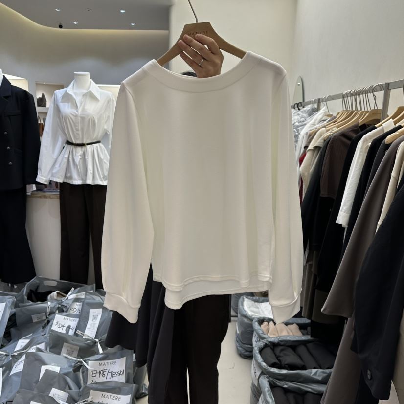 MATIERE韓國代購女裝新款人氣26春夏職業推薦熱賣長袖T恤MATIERE長袖T恤