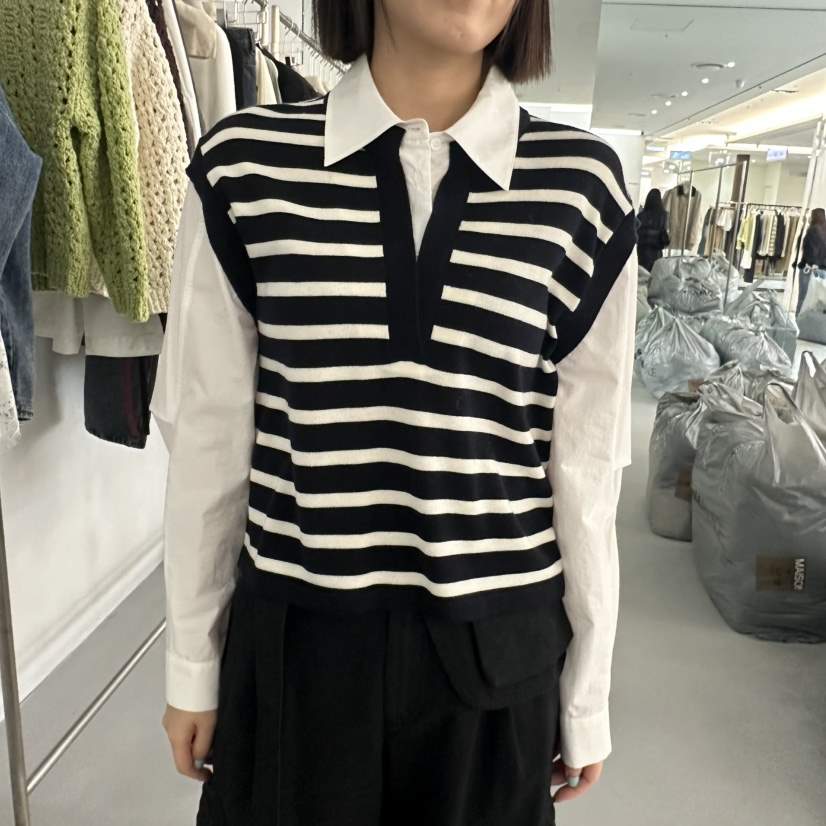 DOUBLE STANDARD/LE SMOKING/MAISONSTAFF韓國直郵女士新品時尚襯衫蕾絲衫MAISONSTAFF襯衫/蕾絲衫