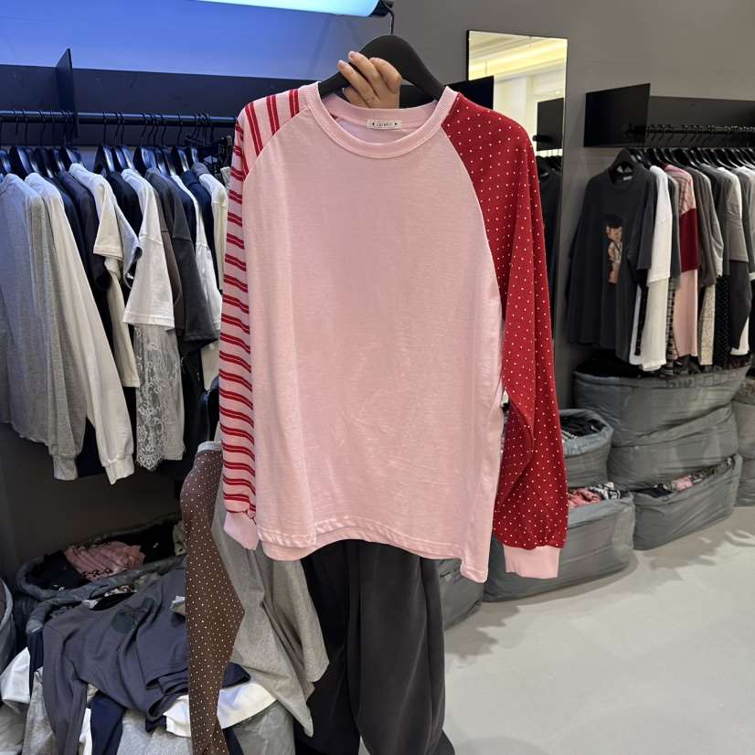 CREDITO韓國代購女士新款時尚真品熱賣職業人氣推薦長袖T恤CREDITO長袖T恤