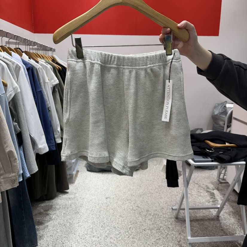 ATPZ韓國代購女士新款休閑推薦熱賣時尚真品26春夏短褲華夫格ATTENTION PLEAES短褲