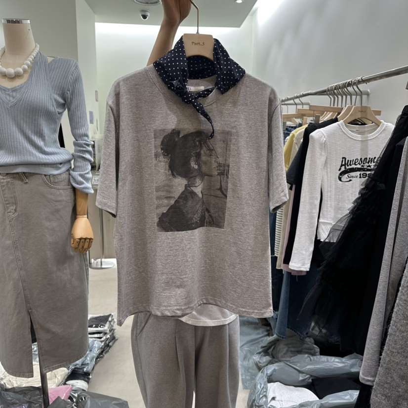 PART3東大門實拍女士新品26春夏推薦真品人氣時尚T恤圍巾Part.3T恤
