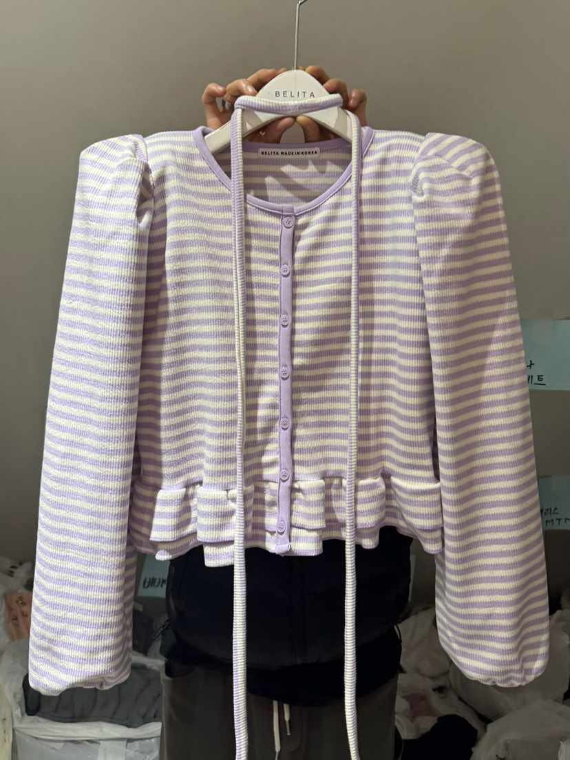 BELITA-L東大門實拍女裝新款休閑熱賣真品人氣長袖T恤開衫BELITA-L長袖T恤