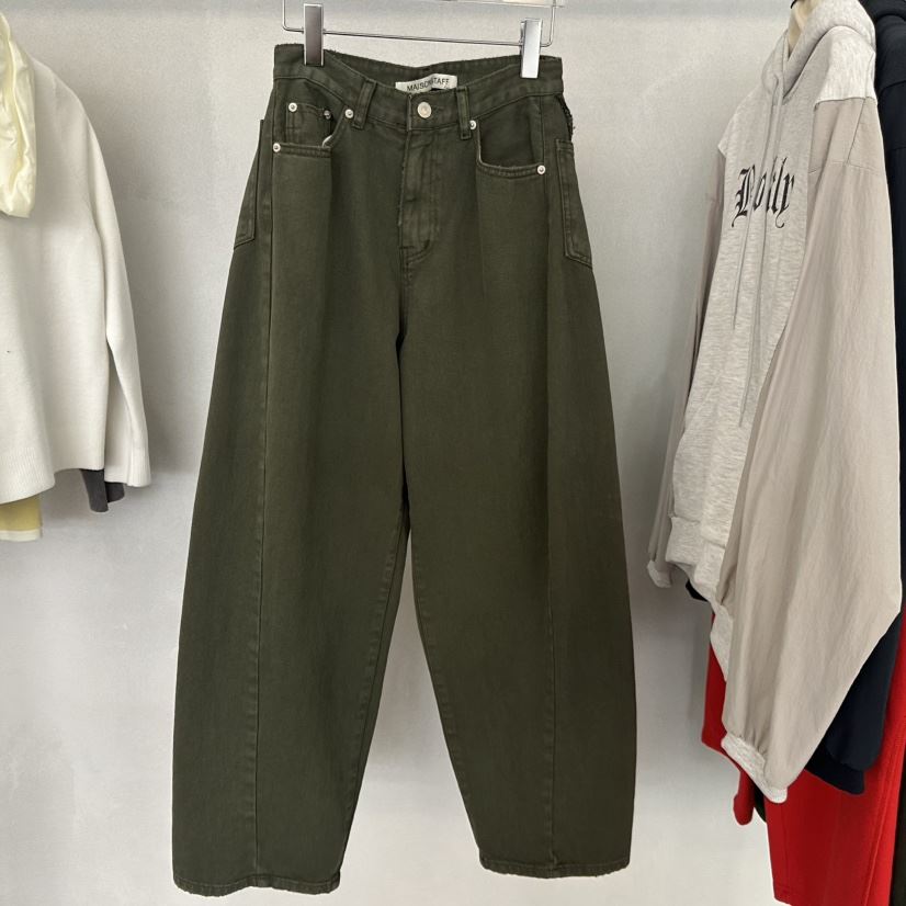 DOUBLE STANDARD/LE SMOKING/MAISONSTAFF東大門實拍女裝新款休閑休閑褲MAISONSTAFF休閑褲