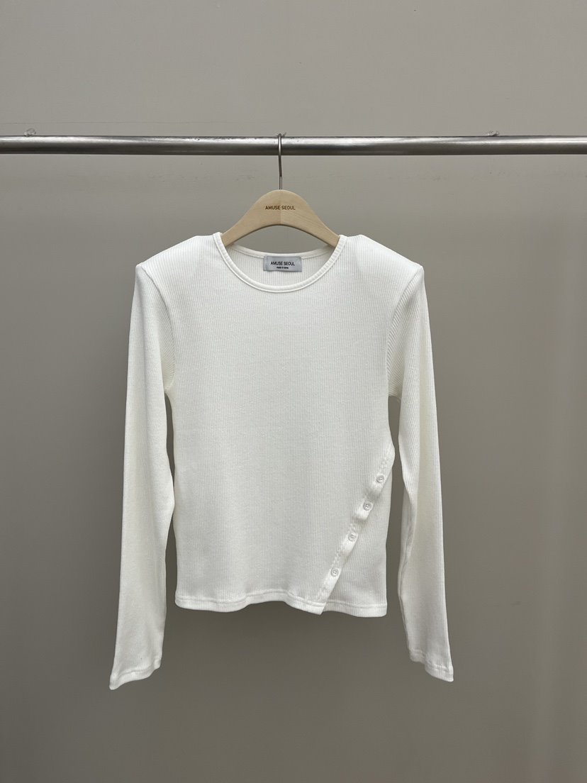 AMUSE SEOUL東大門實拍女裝新品職業時尚推薦熱賣長袖T恤AMUSE SEOUL長袖T恤