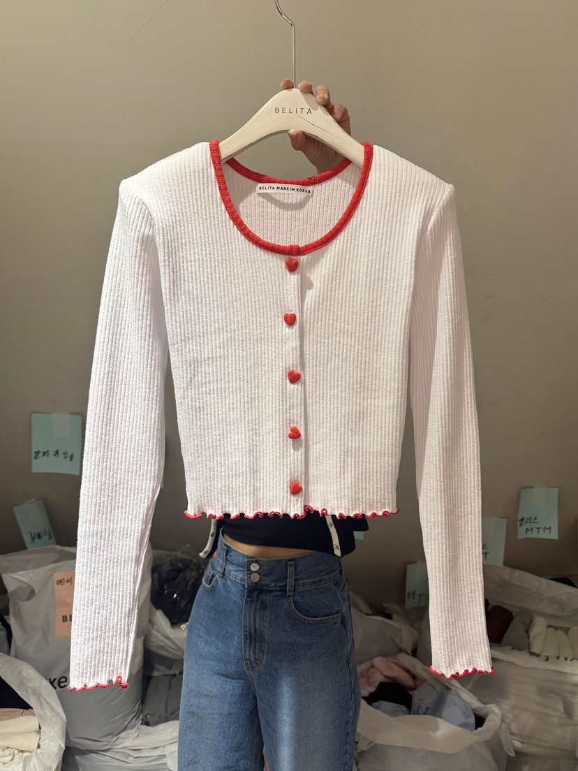 BELITA-L韓國直郵女裝新品推薦人氣真品熱賣針織衫開衫紐扣BELITA-L針織衫