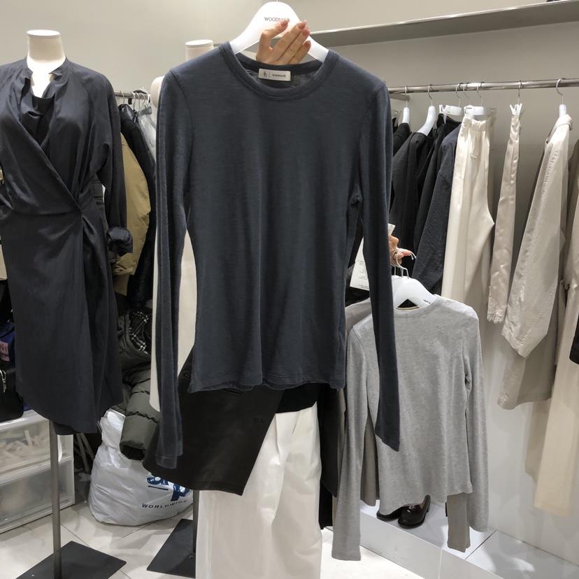 WOOD SAGE韓國代購女裝新款熱賣休閑推薦時尚26春夏長袖T恤WOOD SAGE長袖T恤