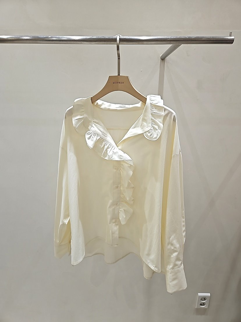 MONTER東大門直郵女裝新款真品26春夏時尚休閑襯衫蕾絲衫MONTER襯衫/蕾絲衫