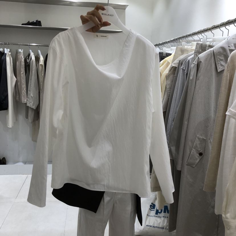 WOOD SAGE韓國直郵女士新款推薦熱賣26春夏人氣襯衫蕾絲衫WOOD SAGE襯衫/蕾絲衫