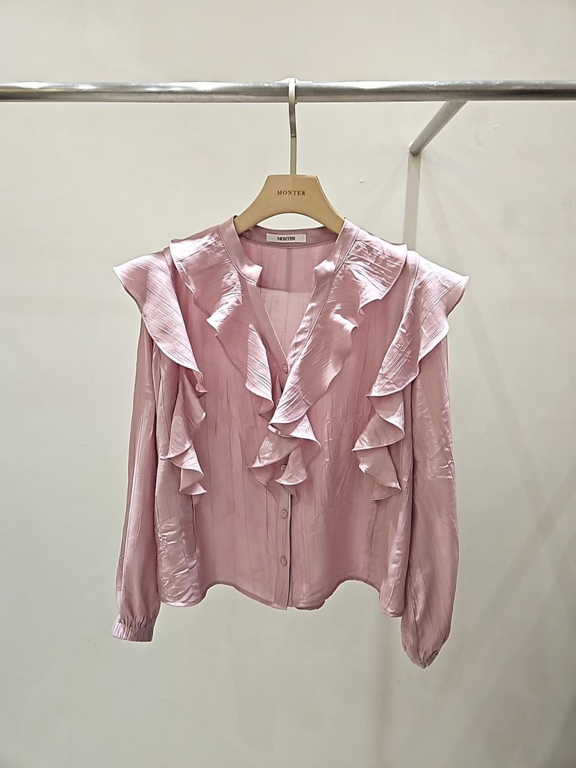 MONTER韓國直郵女士新款時尚26春夏真品人氣熱賣襯衫蕾絲衫MONTER襯衫/蕾絲衫