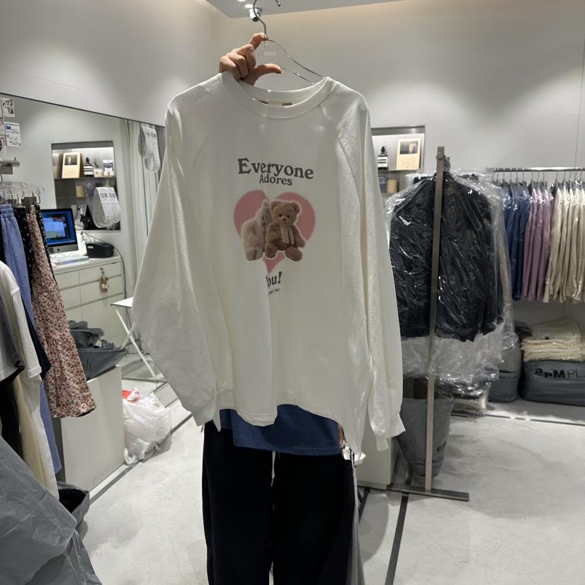 COMBO韓國直郵女士新品職業26春夏真品休閑時尚熱賣長袖T恤COM_BO長袖T恤