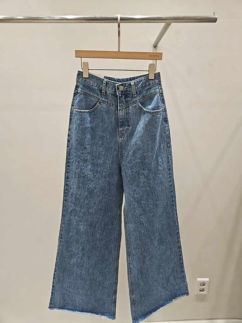 MONTER東大門直郵女士新品推薦時尚熱賣人氣職業牛仔褲鏤空MONTER牛仔褲
