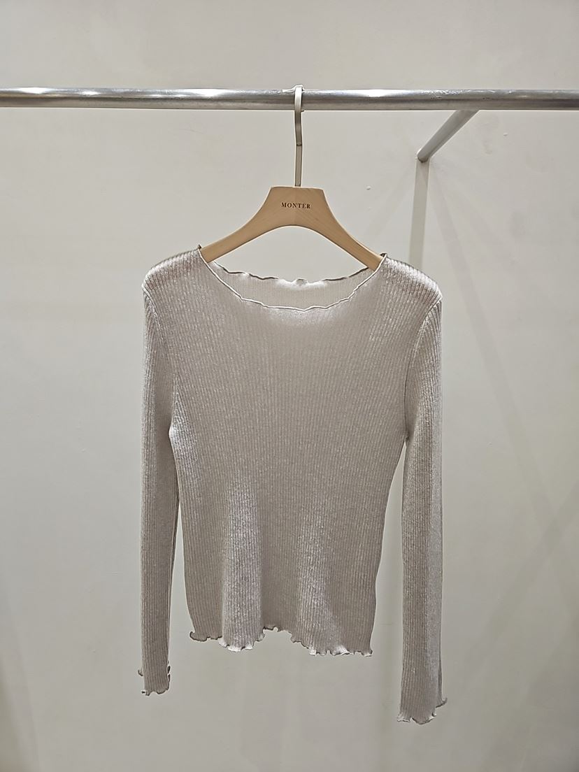 MONTER東大門實拍女裝新款職業人氣推薦熱賣26春夏長袖T恤MONTER長袖T恤