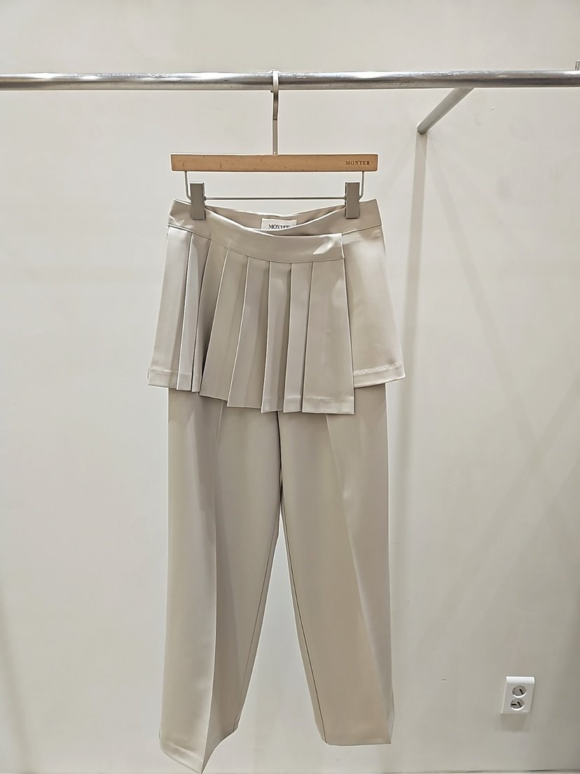 MONTER東大門實拍女士新款時尚真品熱賣26春夏人氣套裝褶裥MONTER套裝